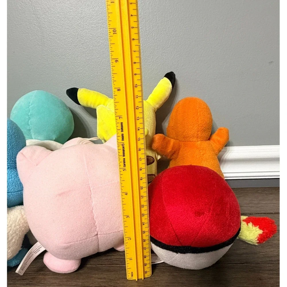 Pokemon Plush Lot of 7 Pikachu Charmander Squirtle Bulbasaur‎ Jigglypuff Froakie